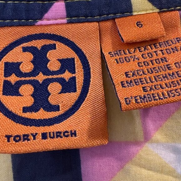 Tory Burch Stephanie Embroidered Tunic Made of 100% cotton, Size 6. - Picture 3 of 7